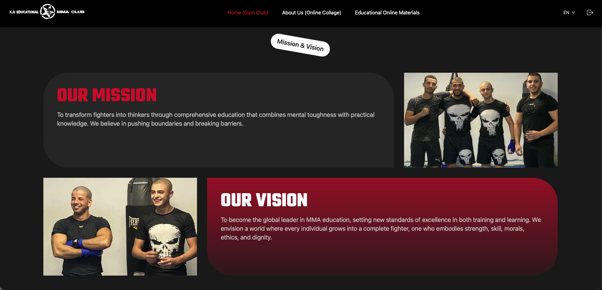 قسم Mission & Vision